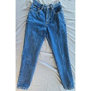 Vintage Rego Jeans High Rise Tapered Mom W's 29 Medium Wash Denim Straight 90s